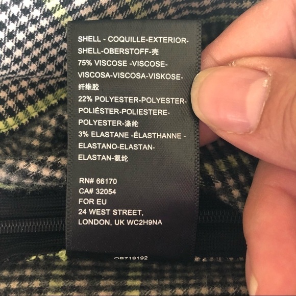 Urban Outfitters Plaid Slim Fit Flare Leg Pants Size US 0/UK 4 - Picture 10 of 15